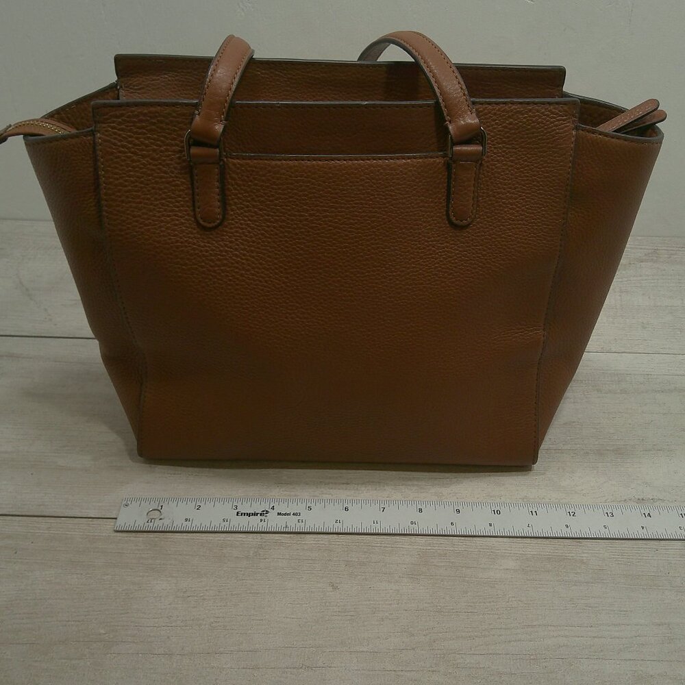 Kate Spade Jackson Satchel Gingerbread Minimalist Leather Bag Purse Pocketbook - Picture 9 of 13